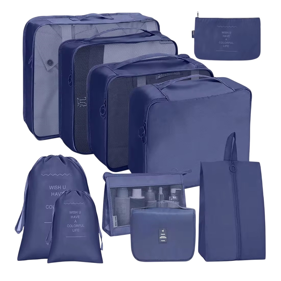 0a11c5a850dbd05defbb6340f005c41727b0366b_1745343299-2.jpg نظم دهنده ساک و چمدان تراول مدل 002 مجموعه 10 عددی - Image 1