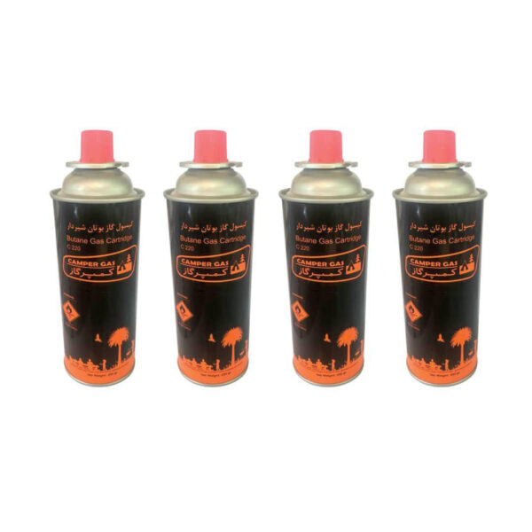 کپسول گاز 220 گرمی کمپرگاز مدل C220 بسته 4 عددی - Image 1