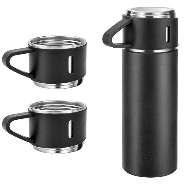 375ae2a4813463a3214c00103ef1bc0eb0176c14_1678711284.jpg فلاسک مدل کادویی VACUUM FLASK SET گنجایش 0.5 لیتر به همراه لیوان مجموعه 3 عددی - Image 1