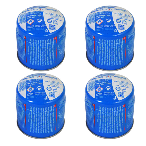 کپسول گاز 190 گرمی پارسیران مدل c-200 بسته 4 عددی - Image 1
