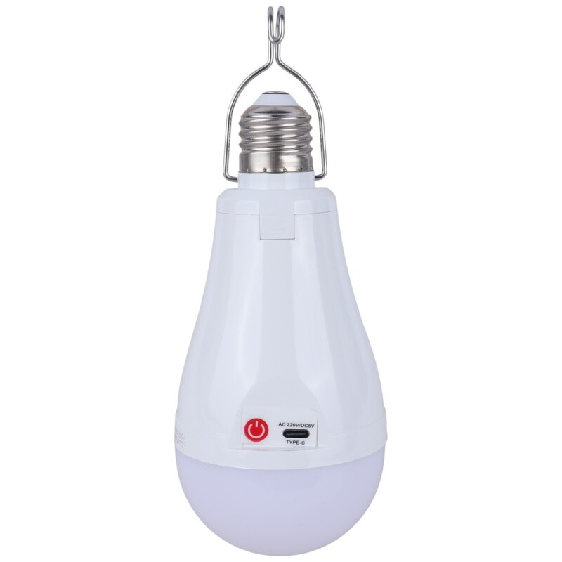 b7b69f06f5505bf2614b0974bd6915ac5675c276_1747891389-1.jpg چراغ آویز چادر کاربیست مدل شارژی E27 کد 20 با نور مهتابی - Image 1