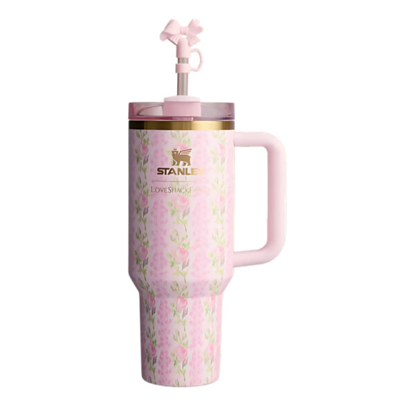 تراول ماگ استنلی مدل LoveShackFancy Holiday Quencher Limited edition گنجایش 1.18 لیتر - Image 1
