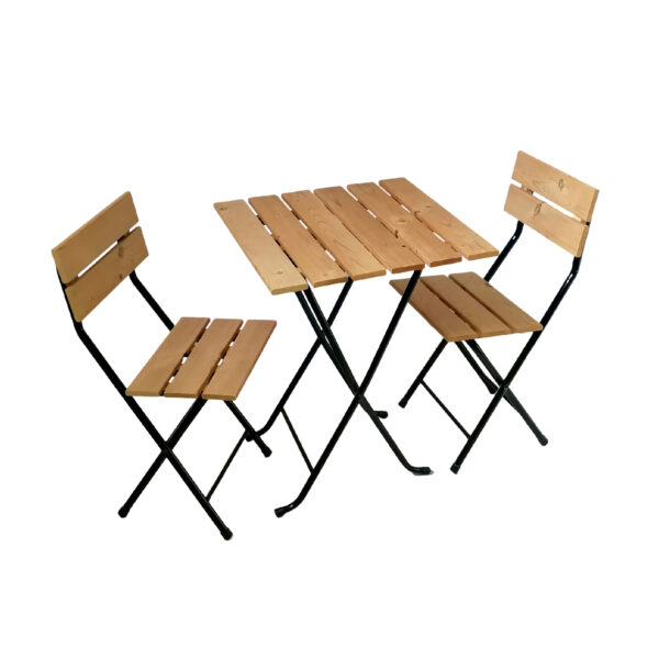 میز و صندلی تاشو سفری مدل چوبی کد 2060 - Image 1