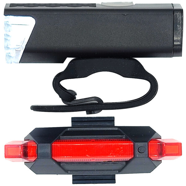چراغ جلو و عقب دوچرخه مدل شارژی 200 لومن کد 760 - Image 1