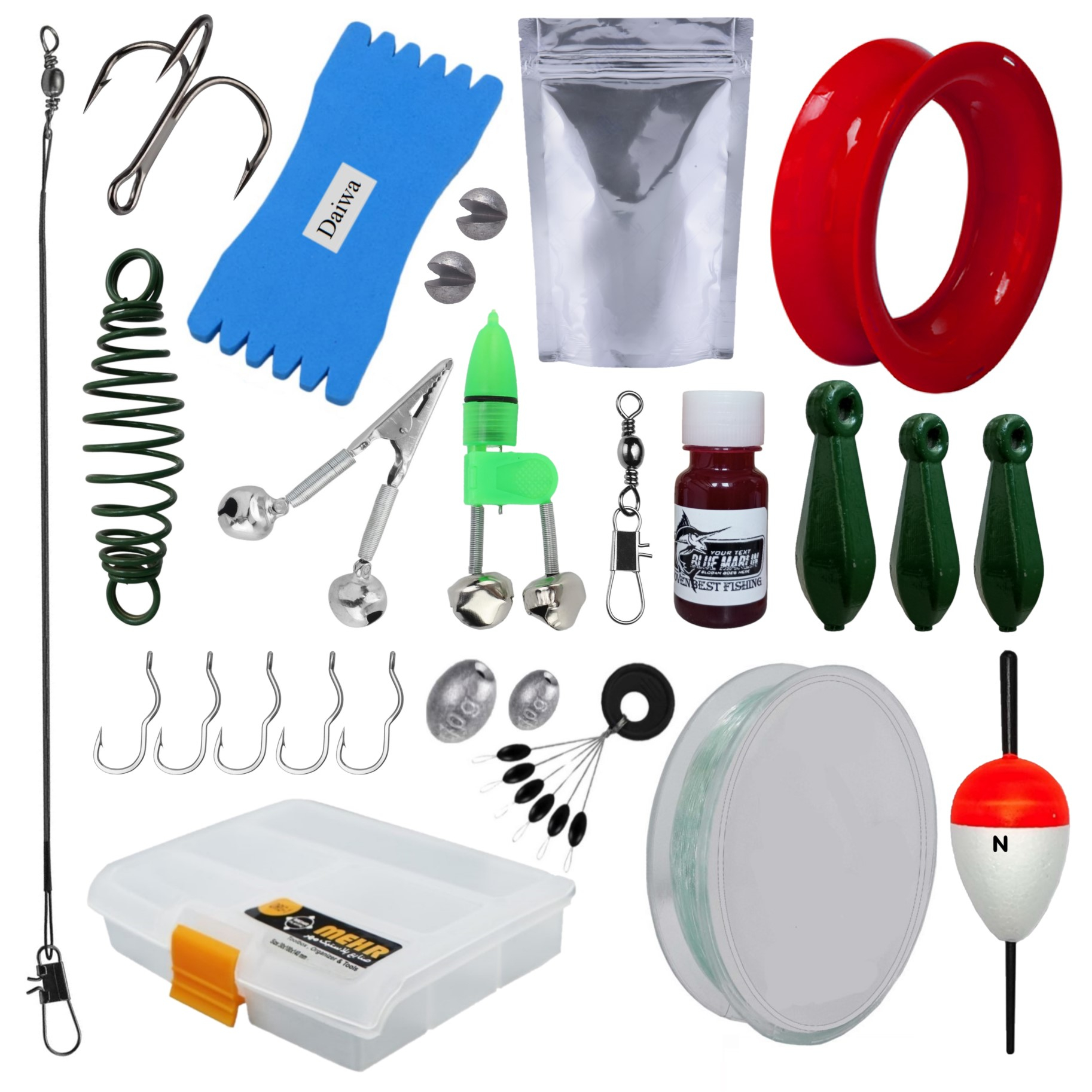 156b3792904438fab16c405fa50290fea0fb80ad_1756731434.jpg مجموعه لوازم ماهیگیری مدل OS-102 مجموعه 26 عددی - Image 1