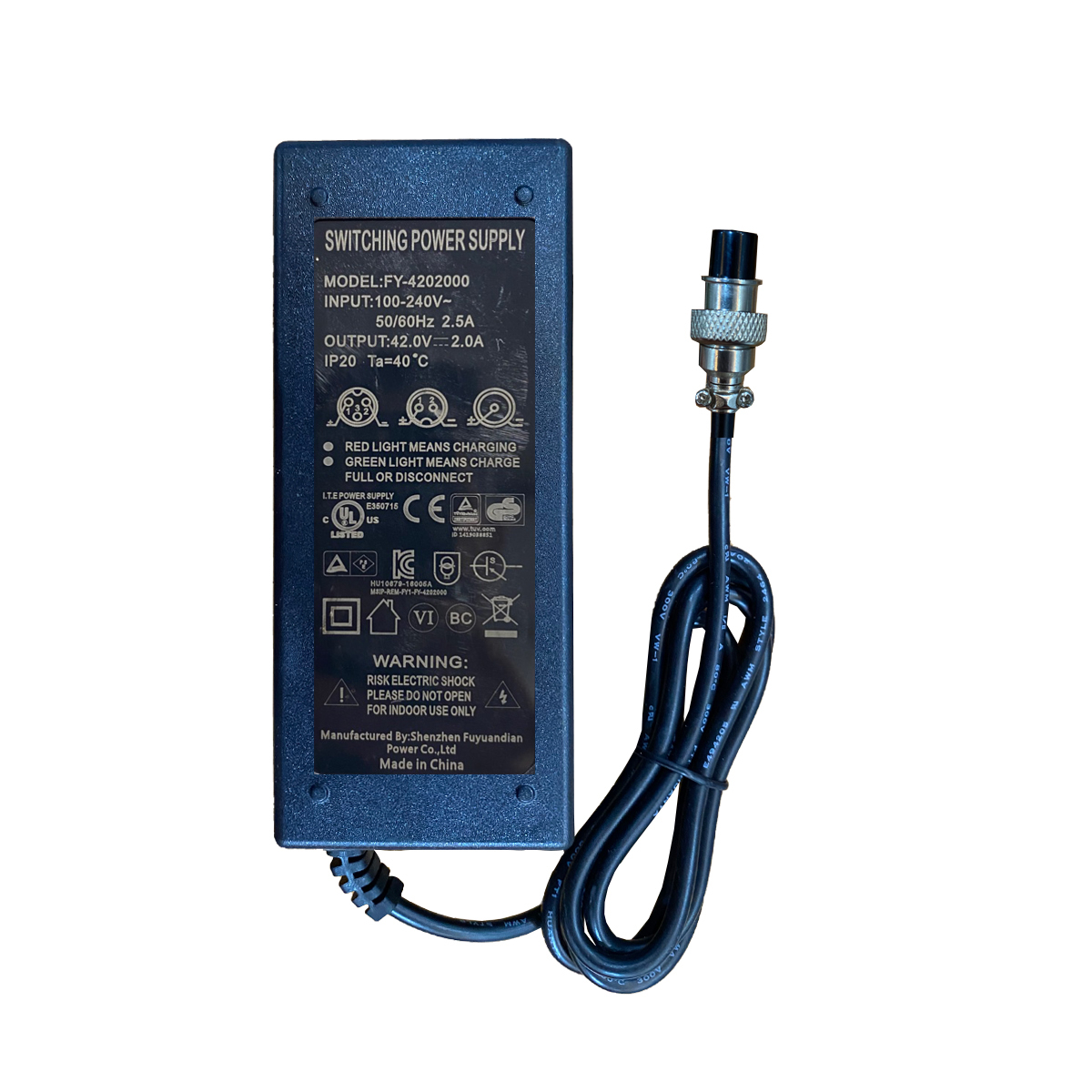 1f2b9b14e5e528e46e027e58cca9c73b5d5334d6_1760424077.jpg شارژر اسکوتر برقی مدل FY-4201700 - Image 1