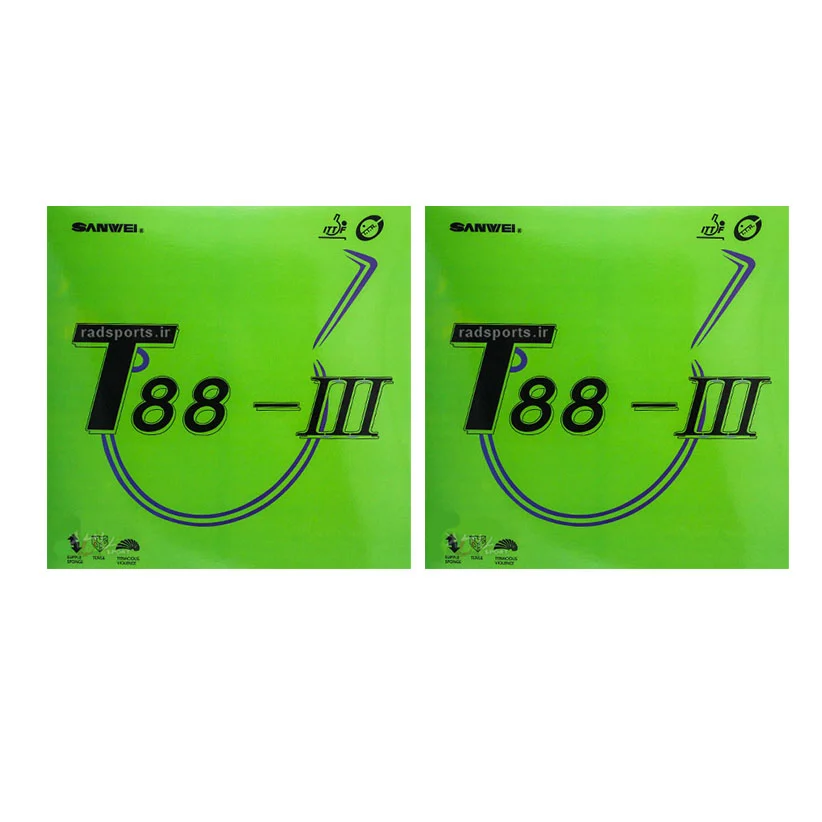 5cd1a81bf9014eb74f5ff7ebe73b678cb09edbe6_1599987441.jpg رویه راکت پینگ پنگ سانوی مدل T88 بسته 2 عددی - Image 1