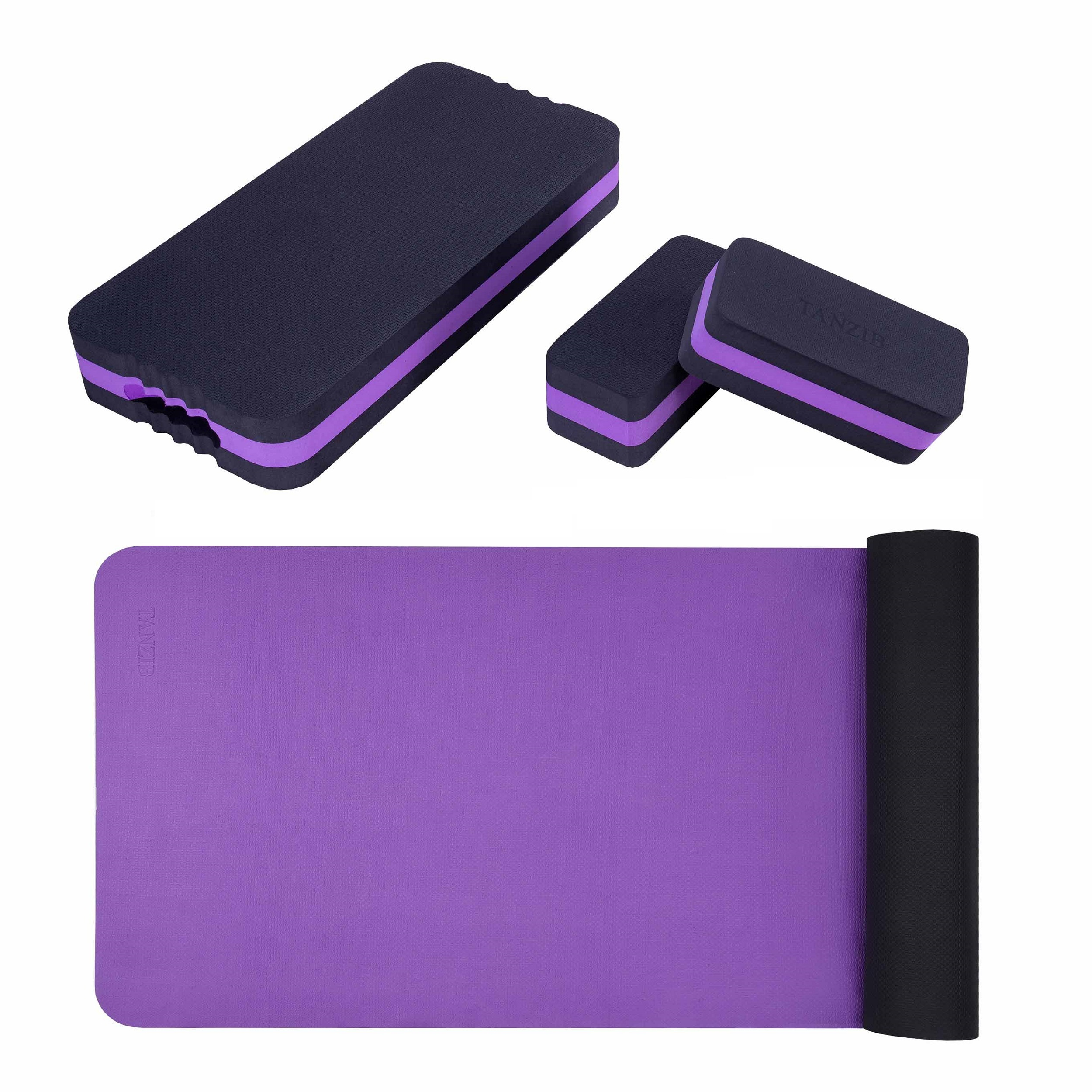 724ed3b4ff5a167f5f77ed958199a65bc007fa42_1731070851.jpg زیر انداز یوگا تن زیب مدل Pack01 به همراه استپ وآجر مجموعه 4 عددی - Image 1