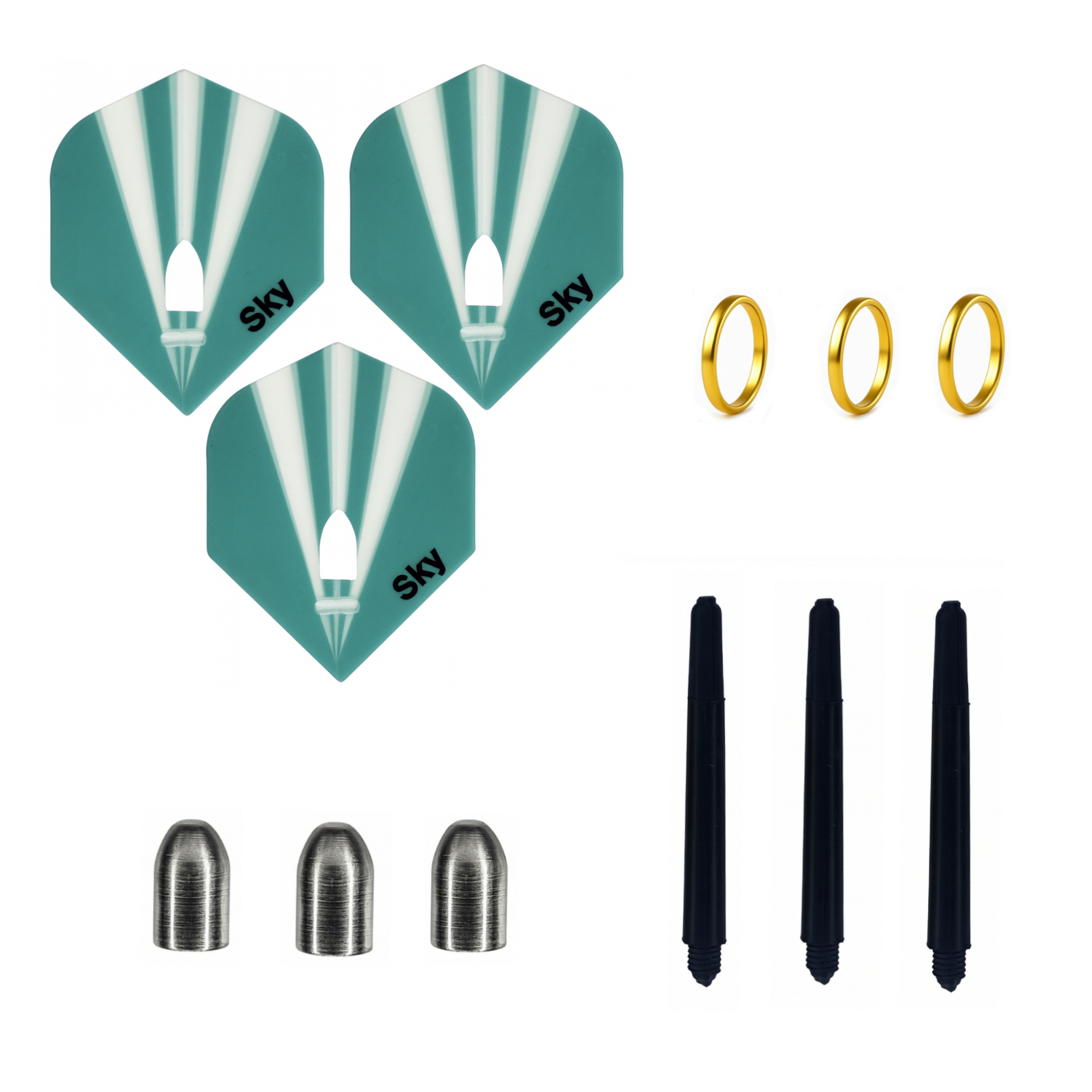 7bb76e54382a6cf4bb2c2ddab86cd0bf9c6e8215_1757439090.jpg پر دارت مدل شفت لاستیکی بسته 12 عددی - Image 1