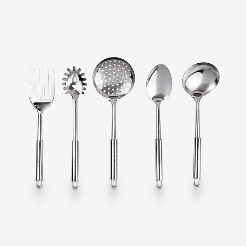 b958dcd29f223e48b340781ebfe29dd064e25925_1789387121 سرویس کفگیر و ملاقه 5 پارچه کاراجا مدل Chef - Image 1